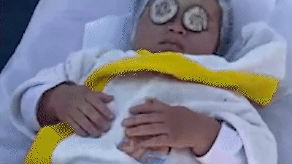 Bebês têm dia de spa antes das férias em escola de MS