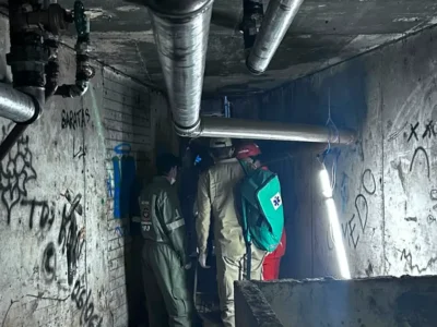 Trabalhadores passam mal em caixa-d'água durante obra do Belas Artes
